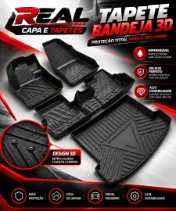 Tapete Bandeja 3D Real: impermeável, encaixe perfeito e alta durabilidade